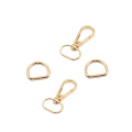 Dongguan Supplier Carabiner Keychain Clip Hook, Gold Swivel Metal Snap Hook for Bag